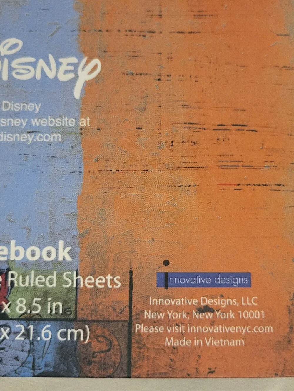 Disney Mickey Mouse Spiral Notebook - Stiff Cardboard Cover
